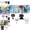 Suzume's Journey Plush Cat Keychain Bag Charm For Cute Backpack Decoration