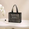 New Large Capacity Shoulder Bag Waterproof Transparent Makeup Storage Bag Hollow Mesh Multifunctional Handbag Women