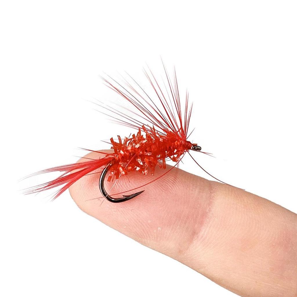 5/10 Teile/schachtel Mischfarben Insekten Fliegen Fliegen Angeln Lockt Fliegen Schwimmenden Köder Trockenen Fliegen Forelle Künstliche Kurbel Haken locken