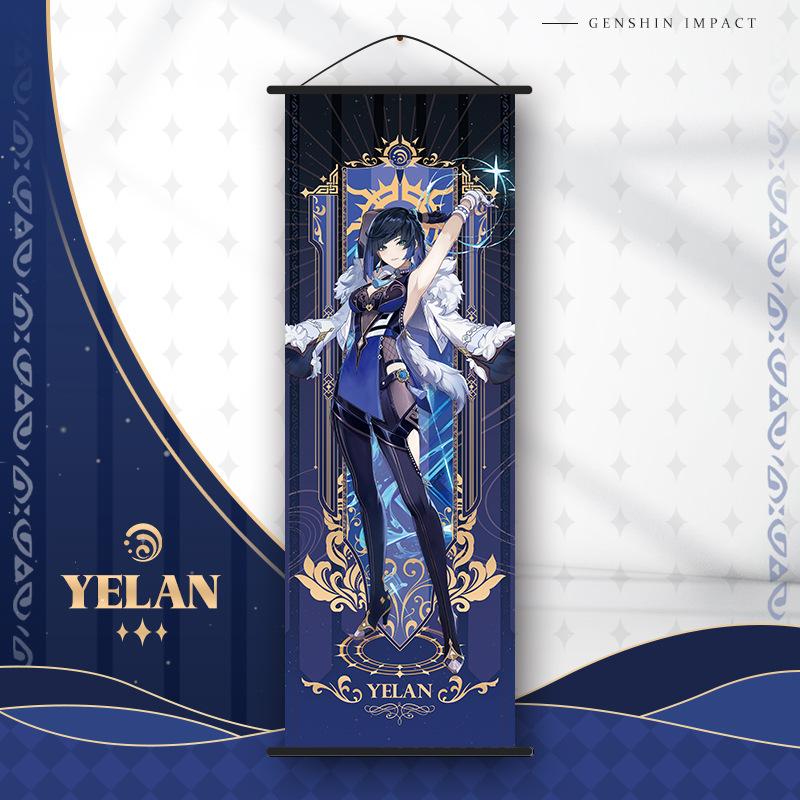 

Аниме Genshin Impact Плакат Lumine Jean Gunnhildr Lisa Minci Аниме Янтарный Плакат 16