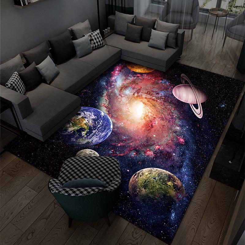 3D-Cartoon-Universum-Teppich – großer, vollflächiger Teppich für Schlafzimmer, Wohnzimmer oder Sofa