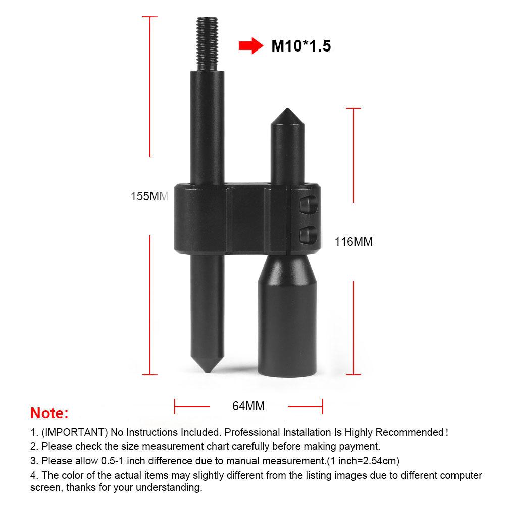 M10 * 1,5 Auto Aluminium H Typ Schaltknauf Verlängerung Einstellbare Extender Schalthebel Mit Drei Adapter