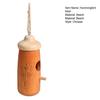 Hummingbird House Unique Shape Hanging Bird Cage Wooden Bird Nesting House for Garden Outdoor Decoration