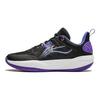 Li Ning Primary 3 V3 Bequeme Vielseitige Low Top Kinder Basketballschuhe Kinder Basketballschuhe Schwarz Lila YKBU040-7