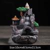 Resin Scenery Waterfall Backflow Incense Burner Landscape Home office Tea House Decorate