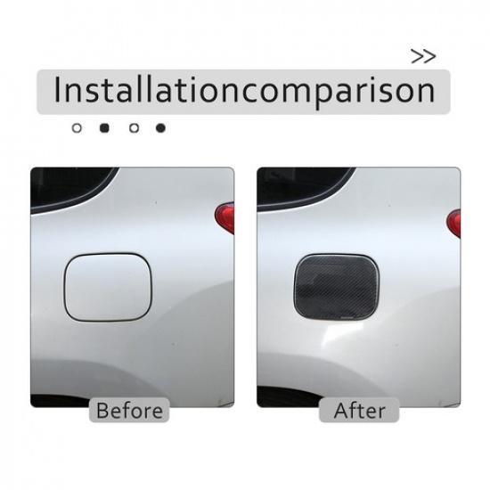 carbon fiber Fuel tank cap oil gas cover trim For Toyota RAV4 2006-12