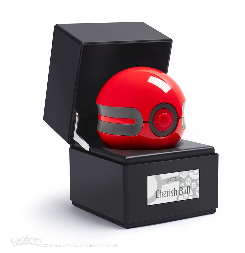 The Wand Company Original Poke Ball Authentic Replica Poke Ball Display Case with Light Function Officially Licensed Pokemon - Realistic, Electronic,
