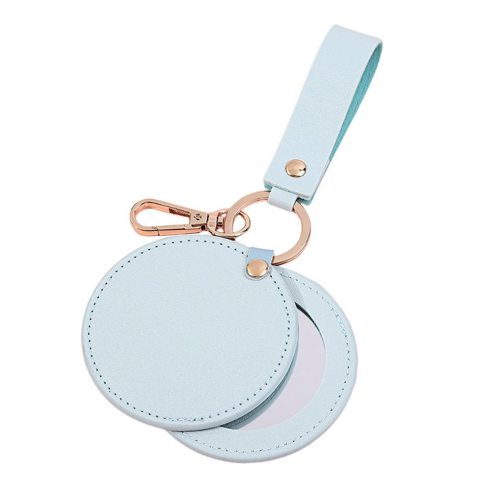 

Легкое мини-карманное зеркало Ультратонкое студенческое косметическое зеркало Портативное дорожное зеркало Карманный размер светло-синий