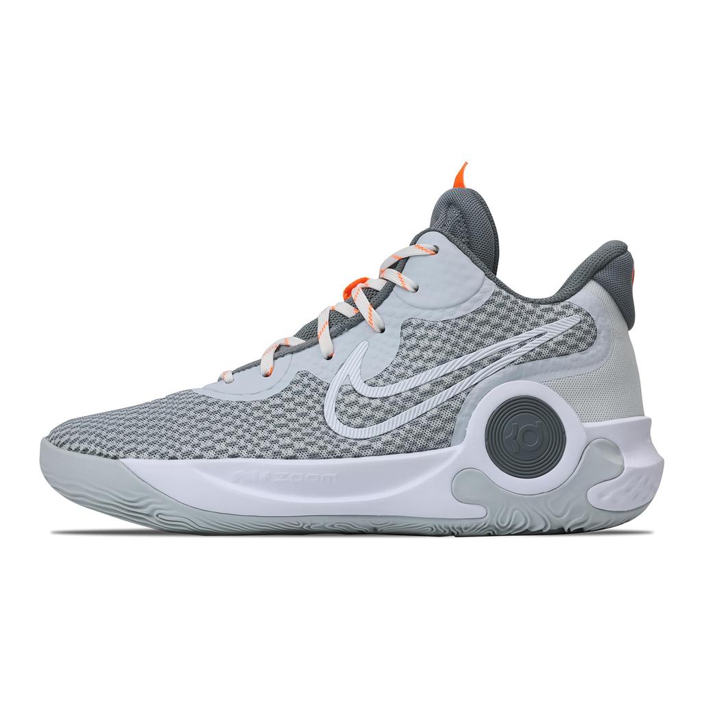 Nike KD Trey 5 IX Cushioning Abrasion Resistant Impact Resistant Super Light Mid top Basketball Shoes Unisex Light Gray CW3402-011(Team529-)