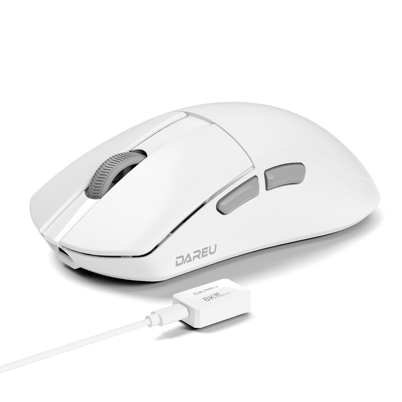 

DAREU A950AIRWING Gaming 8K Polling 30000 Equipped with an Advanced PAW3950 8000Hz Wireless Mouse, Ultra-Lightweight, 35g, Wireless, Rate, DPI, білий