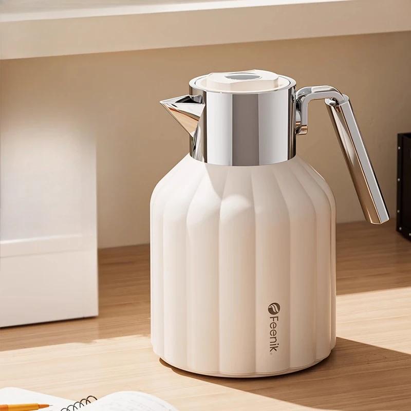 New Home Large Capacity Thermos Kettle 72 Hours Long Lasting Thermos Kettle Glass Red Bile Thermos Kettle