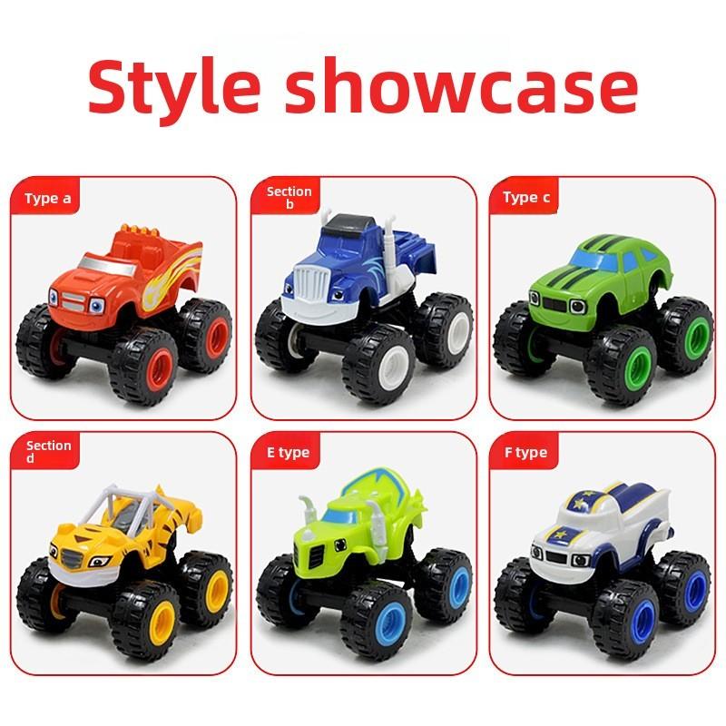The And Blaze Monster Machines Vehicles Kids Toy Racer Cars Trucks Gift Set 6pcs