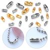40-100pcs/lot 1.5/2.4mm Stainless Steel Ball Bead Chains Connector Clasps For DIY Jewelry Making Necklace Bracelets Accessories