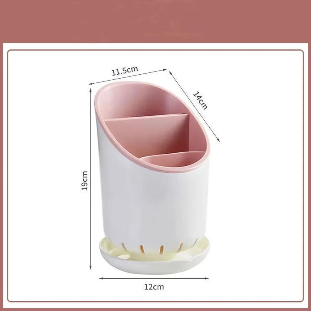 Utlery Holder Cutlery Drainer Container Drying Rack Non Slip Tableware Spoon Fork Box Kitchen Organizer