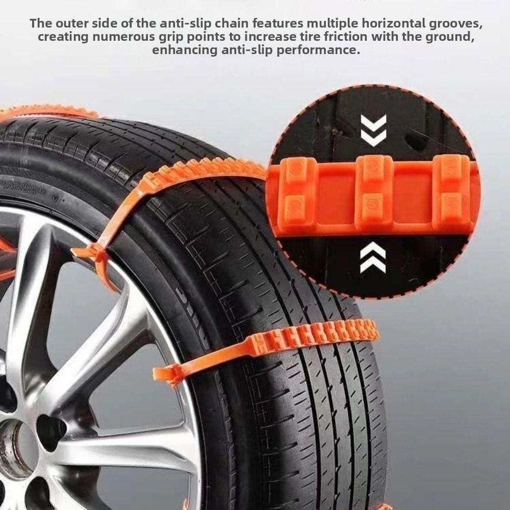 10/20Pcs Universal Car Wheels Chain Anti-Slip Cable Ties Car Accessories Car Tire Strap  Muddy Road