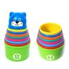 World Distribution Colorful Gomsuni Cup Stacking, Blue, 1 Piece, Korean Baby Products