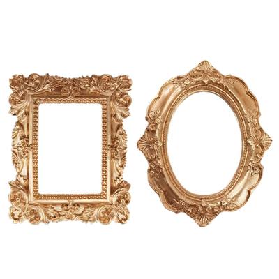 Antique Photo Frame Resin Picture Frame Home Decor Jewelry Display Decoration Tabletop Art Craft Photo Prop Accessories