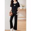 Sommer Damen Sets Rundhals Kurzarm T-Shirt Hose Damen Trainingsanzüge Outfits