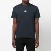 STONE ISLAND Fw22 Logo Print Straight Cut Short Sleeve T-Shirt Men Tops Blue 77152NS86-V0020