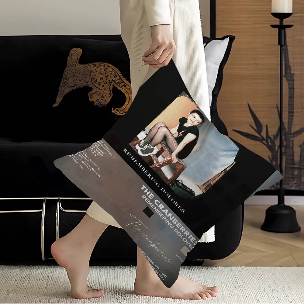 Poszewka na poduszkę z motywem zespołu The Cranberries Personalizowana poszewka na poduszkę do pokoju dziecięcego Dekoracja na dziką imprezę Poszewka na poduszkę Prezent na urodziny dziecka Baby Shower