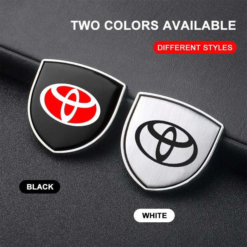 1Pcs 3D Metal Auto Door Shield Emblem Car Body Badge Sticker Styling for Toyota TRD Camry Corolla Yaris Chr Auris Avensis T25