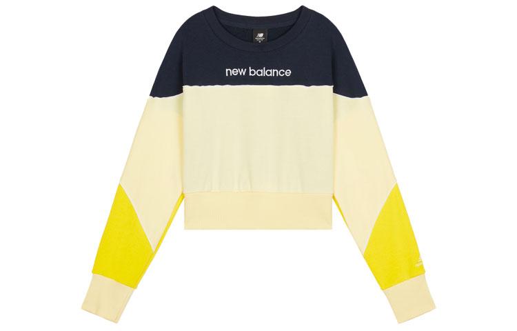 New Balance Sweatshirts Women s Yellow Crew Neck Moderate Regular AWT11503-CYW L