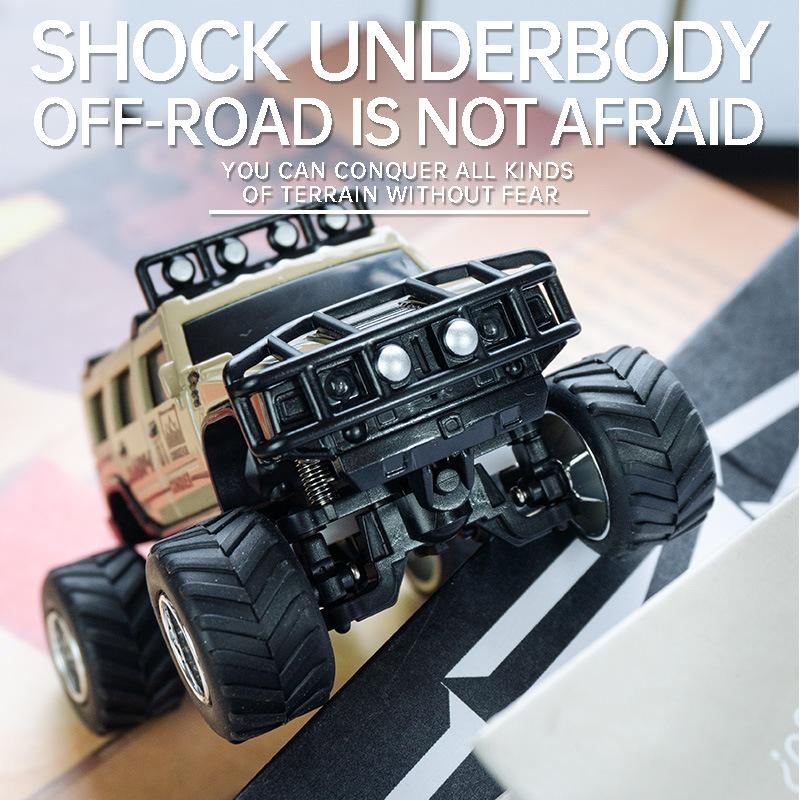 1: 64 RC Mini 2.4G Climbing Off Road Vehicle Simulation RC Car with APP Adjustable Speed Lighting Shock Absorber Boy Toy Gift