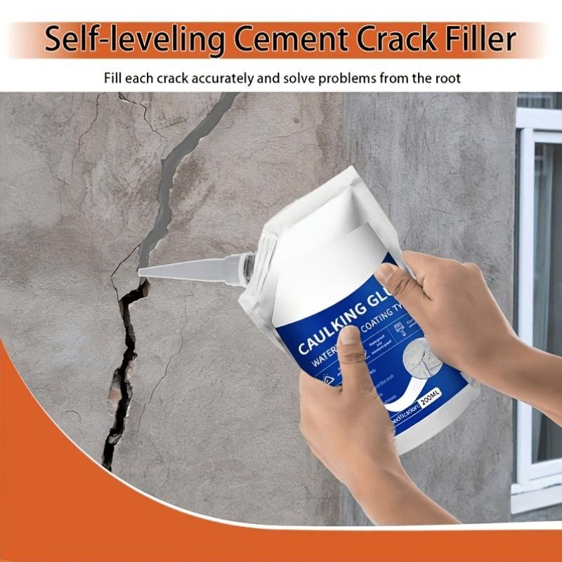 Mastic de réparation de fissures pour bétonAdhésion Forte, Convient pour les Tuyaux, Toits, Murs, Réparation de Fuites de Toit,, Étanchéité Durable