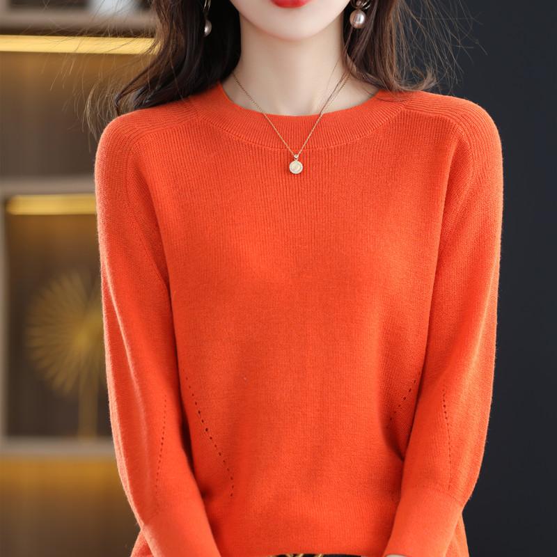 Damen Wollpullover Qinghe Kaschmir 50% Seide 50% Wolle Frühling und Sommer Wolle Kurzarm ärmellose Weste weich und bequem