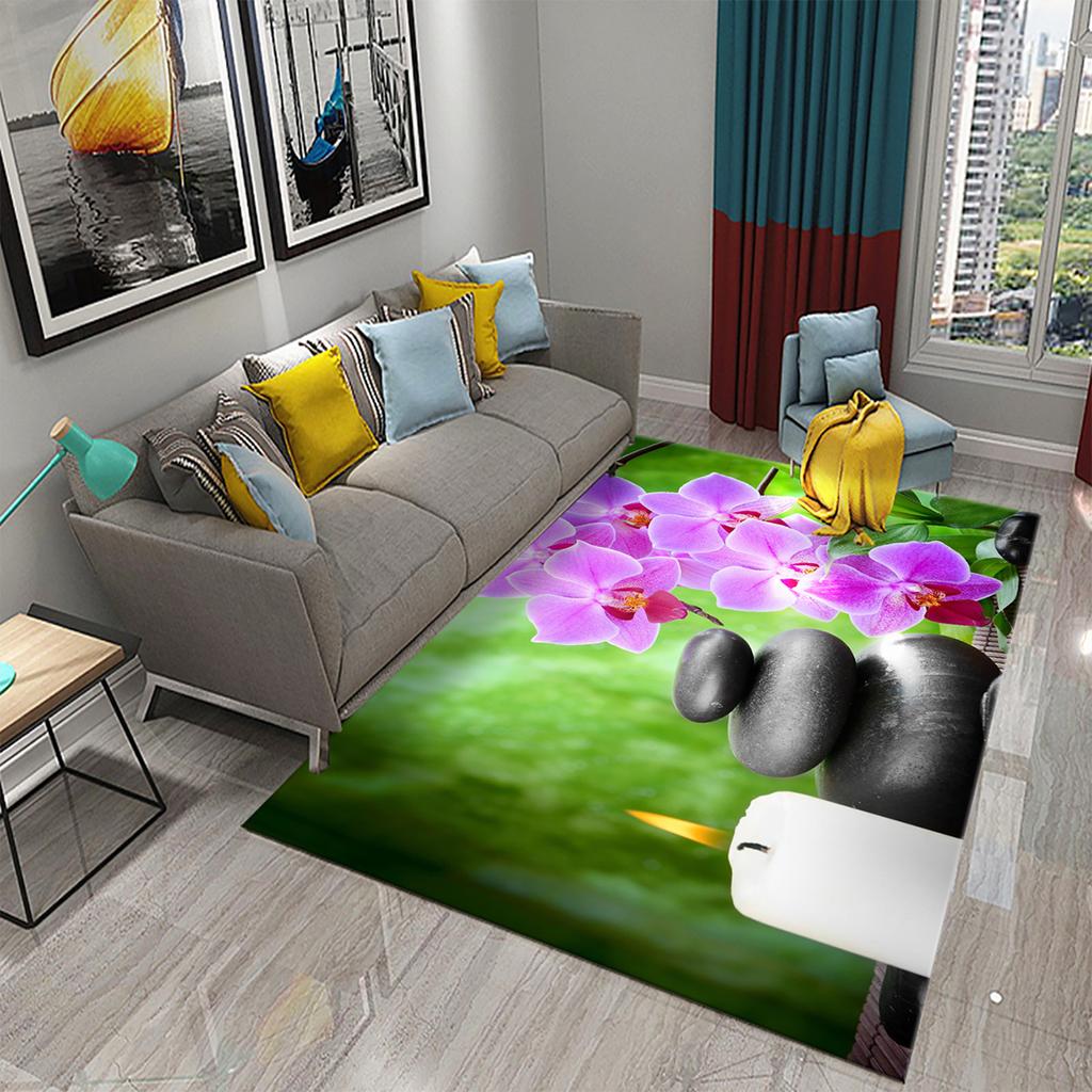 3D Simple Stone Carpets for Kitchen Bathroom Living Room Bedroom Teenager Room Decoration Carpet Entrance Anti-slip Area Mats