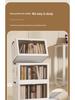 Foldable Children's No-Assembly Dustproof Bookshelf & Floor-Standing Multi-Layer Storage Rack