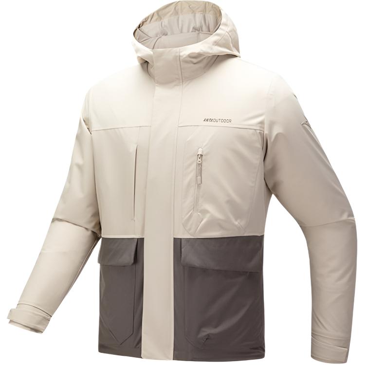 

Anta Серия Outdoor Повседневный Минималистичный Спортивный Худи на молнии Свободный Принт Буквы Удобная Универсальная Куртка Мужские Куртки 152516604-1