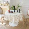 Waterproof Tablecloth With Tassels Christmas Party Decor Home Textile Table Cover Ins Style