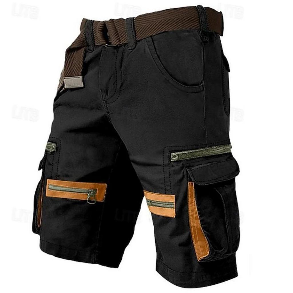 Men's Cargo Shorts, Outdoor Casual  Loose - Fit Cargo Shorts With Zippers And Multi-pocket