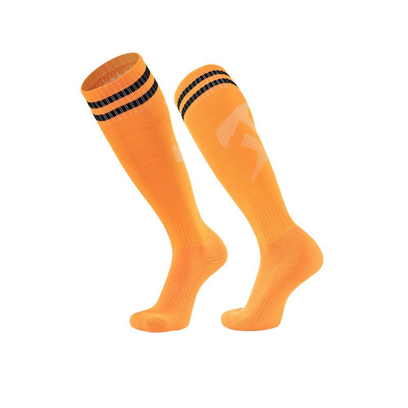 

Adult Student Children S Football Stockings Wear-Resistant Carat Socks Two Bar Socks Sports Wind Non-Slip Socks Bottom Sports Socks Children 6-12 years old
