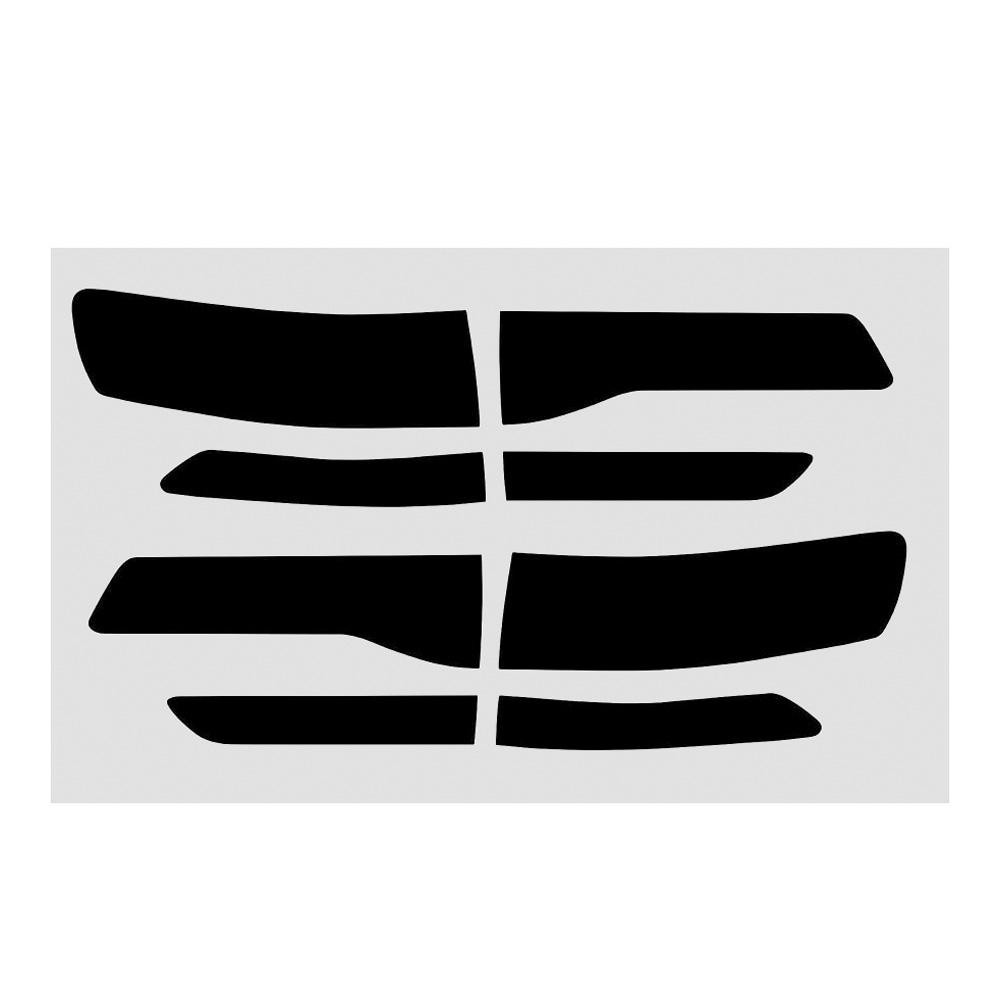 8PCS Rear Tail Light Tint Overlay Vinyl Decal for Jeep Grand Cherokee 2014-2019 Car Accessories Light Cover