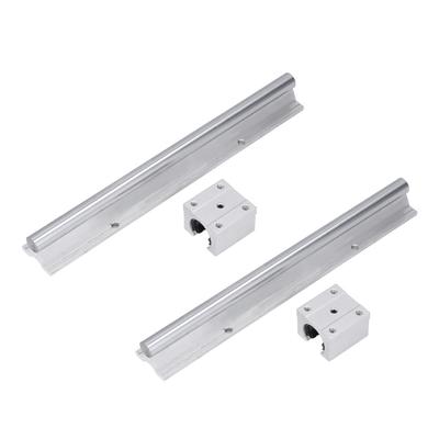 2 Piezas Guía de Carril Lineal 300mm Eje de Movimiento Guía CNC Piezas con Bloque Deslizante SBR16