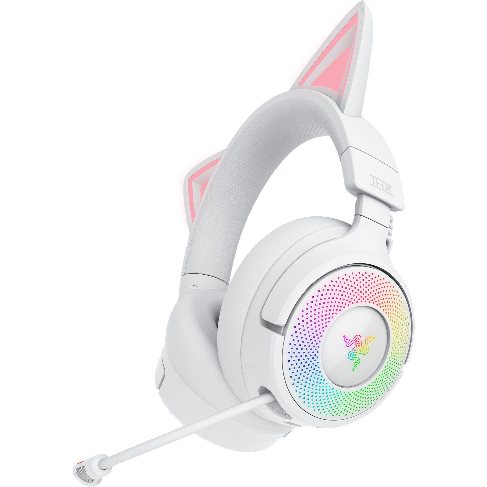 

Razer Kraken Kitty V3 Pro White Edition Wireless Gaming Headset with Cat Ears for Streaming and HyperSpeed Wireless USB Retractable HyperClear білий