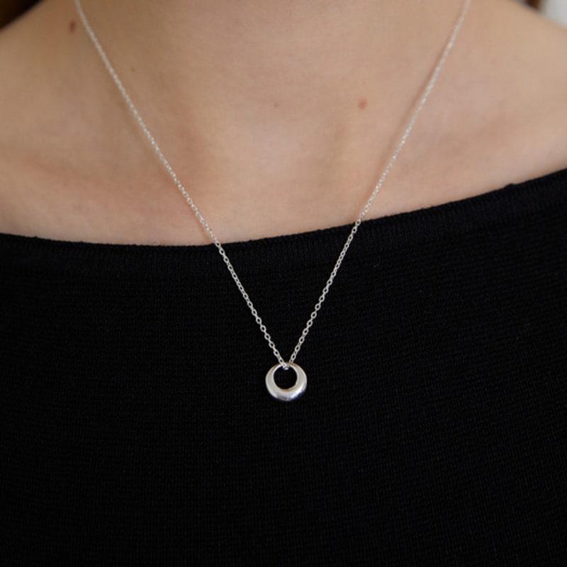 Primaute [Silver925]Daily Round Necklace