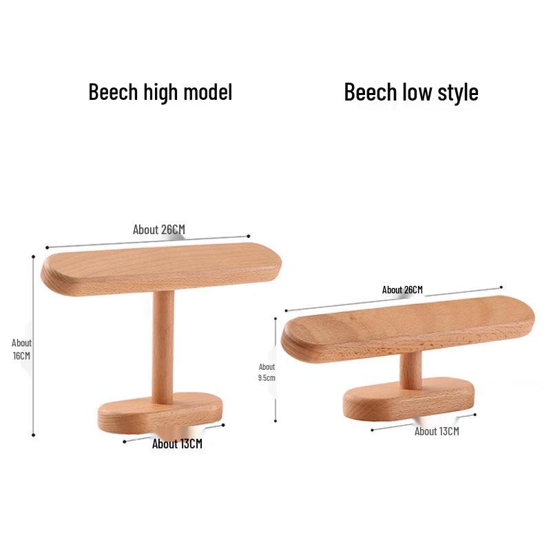 High-End Black Walnut Wood Watch and Bracelet Display Stand