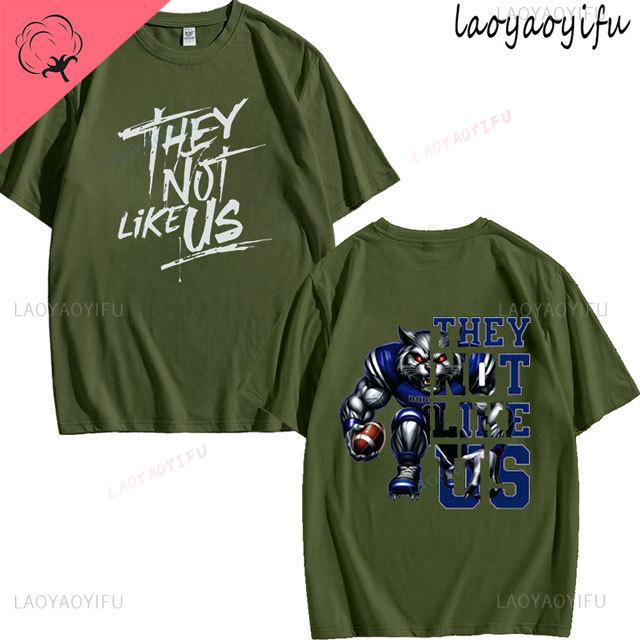 They Not Like Us Theme Print Tshirt Mens Womens Fashion 100Cotton Short Sleeve ONeck Breathable Tee Summer Casual Tops