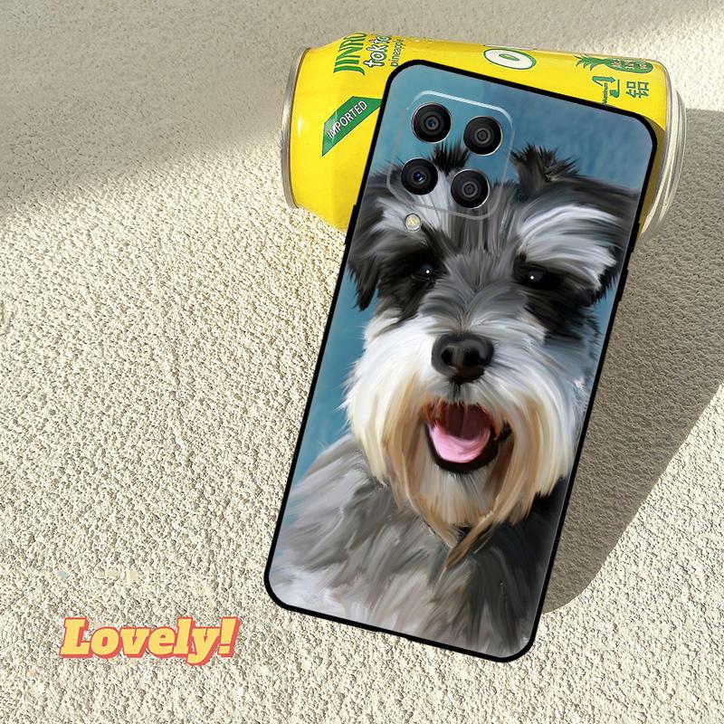Schnauzer Dog Case For Samsung Galaxy M56 M06 M12 M32 M52 M35 M55 M15 M11 M13 M14 M16 M36 M31 M53 M34 M54