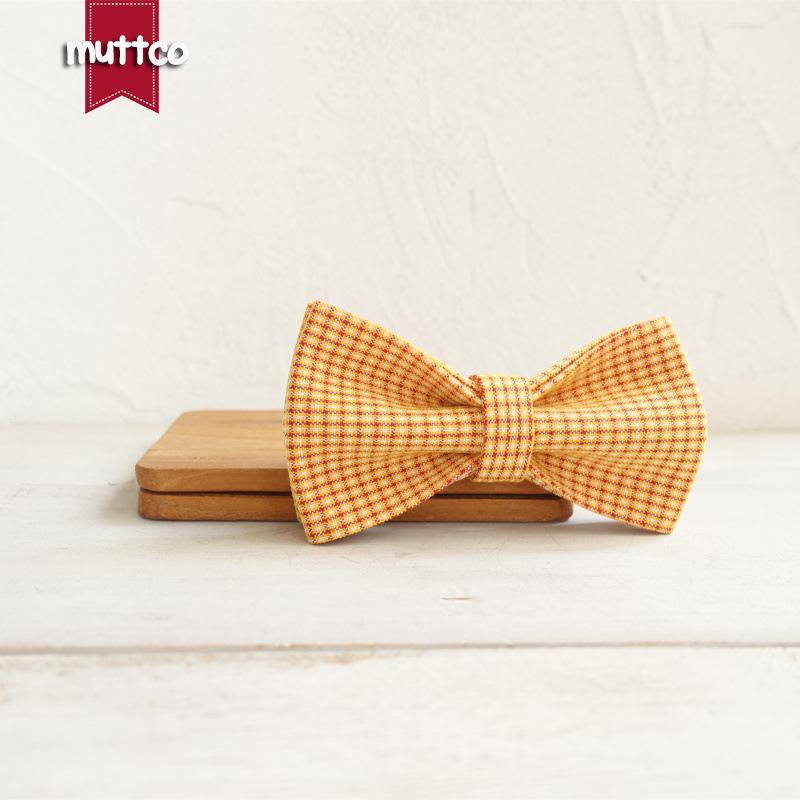 MUTTCO Бант-галстук для собаки UBT-104 – Аксессуар для товаров для домашних животных S (10x6 cm) красный