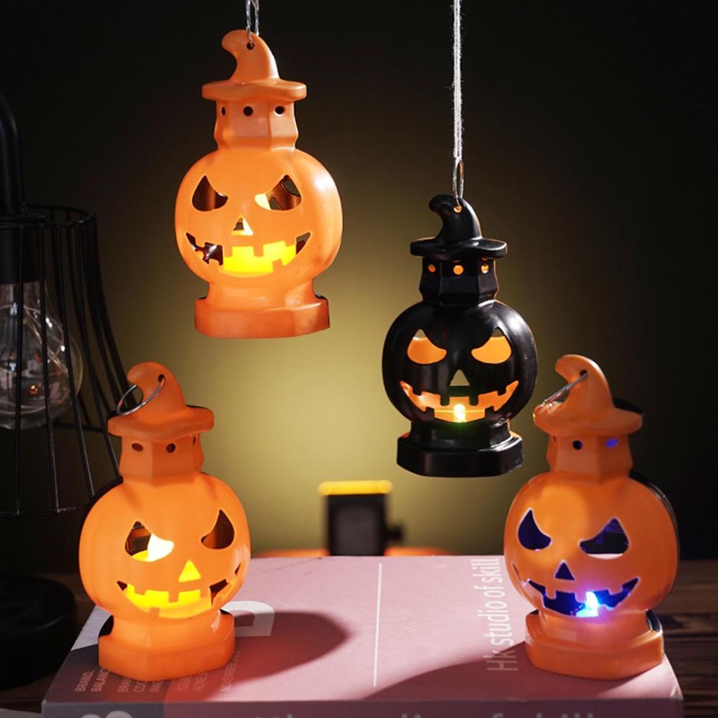 Halloween Pumpkin Atmosphere Lamp - Festive Luminous Decoration for Ghost Festival Parties