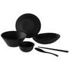 Rebirth Natural Series Dinnerware Perfect for Single Includes Chopsticks and Made In Lightweight Dishwasher and Microwave Safe Set, Living, Spoon,