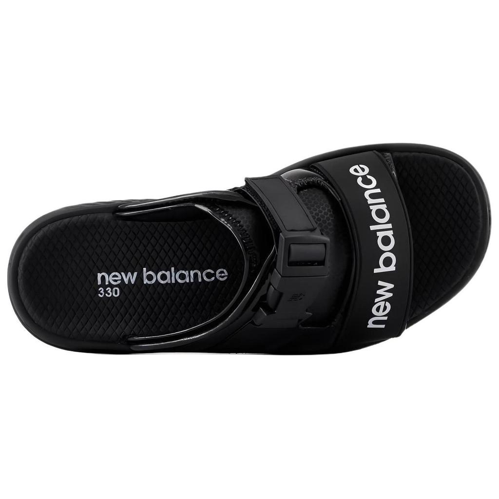 New Balance Nb 330 Versatile Comfortable Casual Slide Sandals Women Footwear Black White SWA330D3