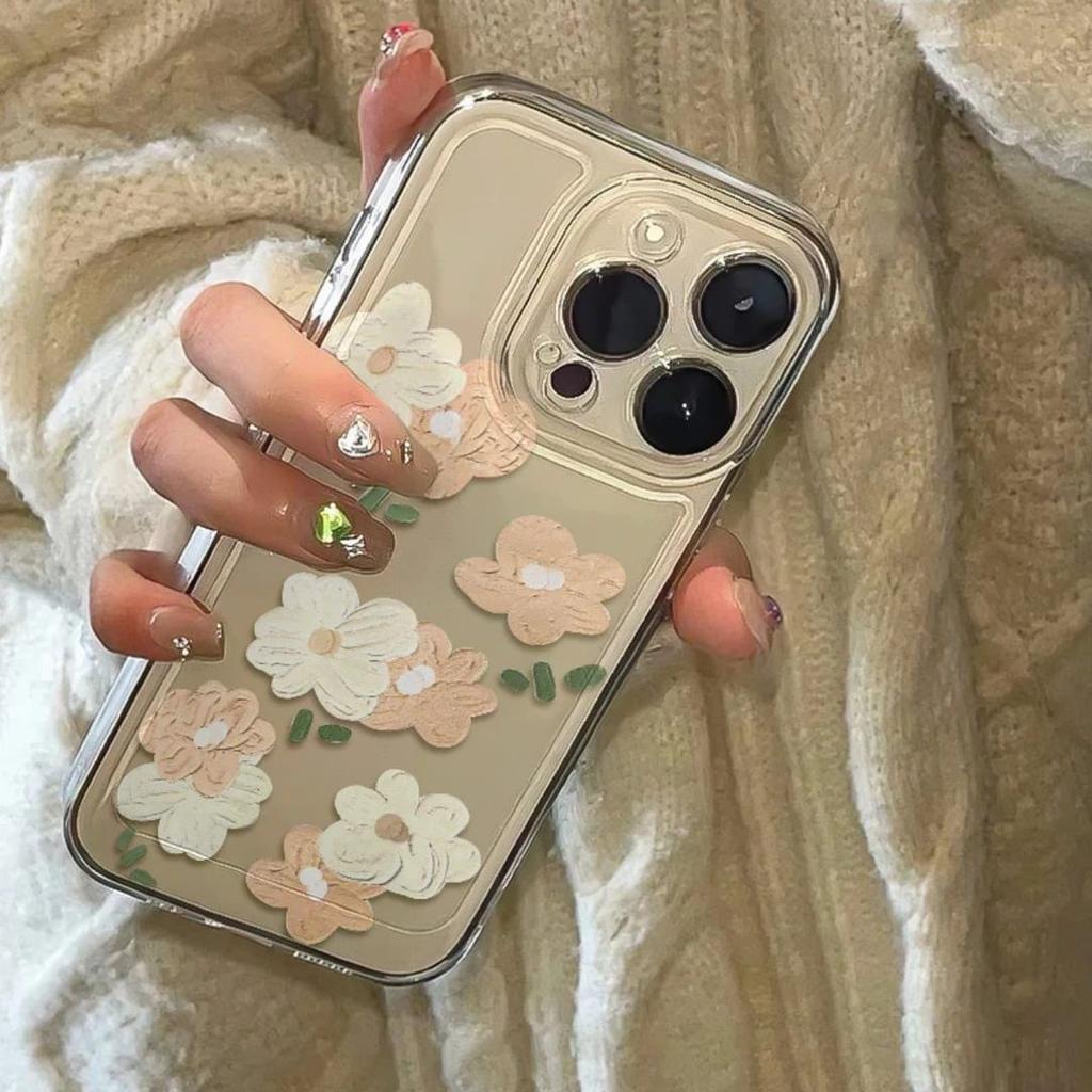 New Oil Painting Petals iPhone11Promax Mobile Phone Case Art for Apple 11promax Space Case 11