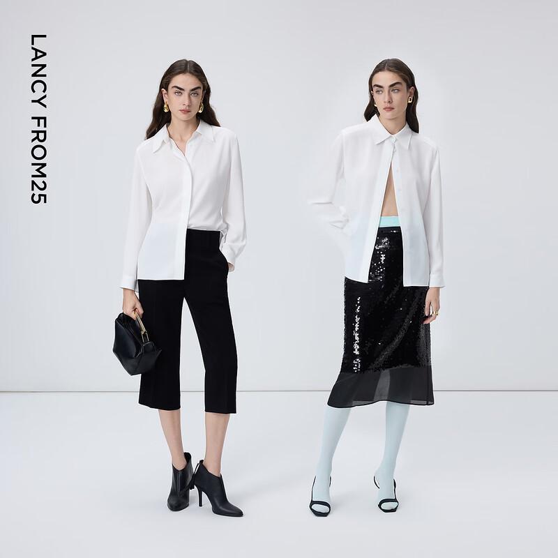 Lancy Pleated White Commuter Blouse