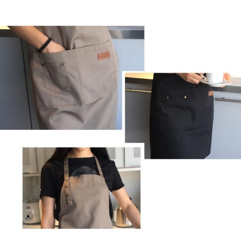 Kitchen Apron for Women Men Chef Work for Grill Restaurant Bar Shop Cafes Beauty Nails Studios Uniform