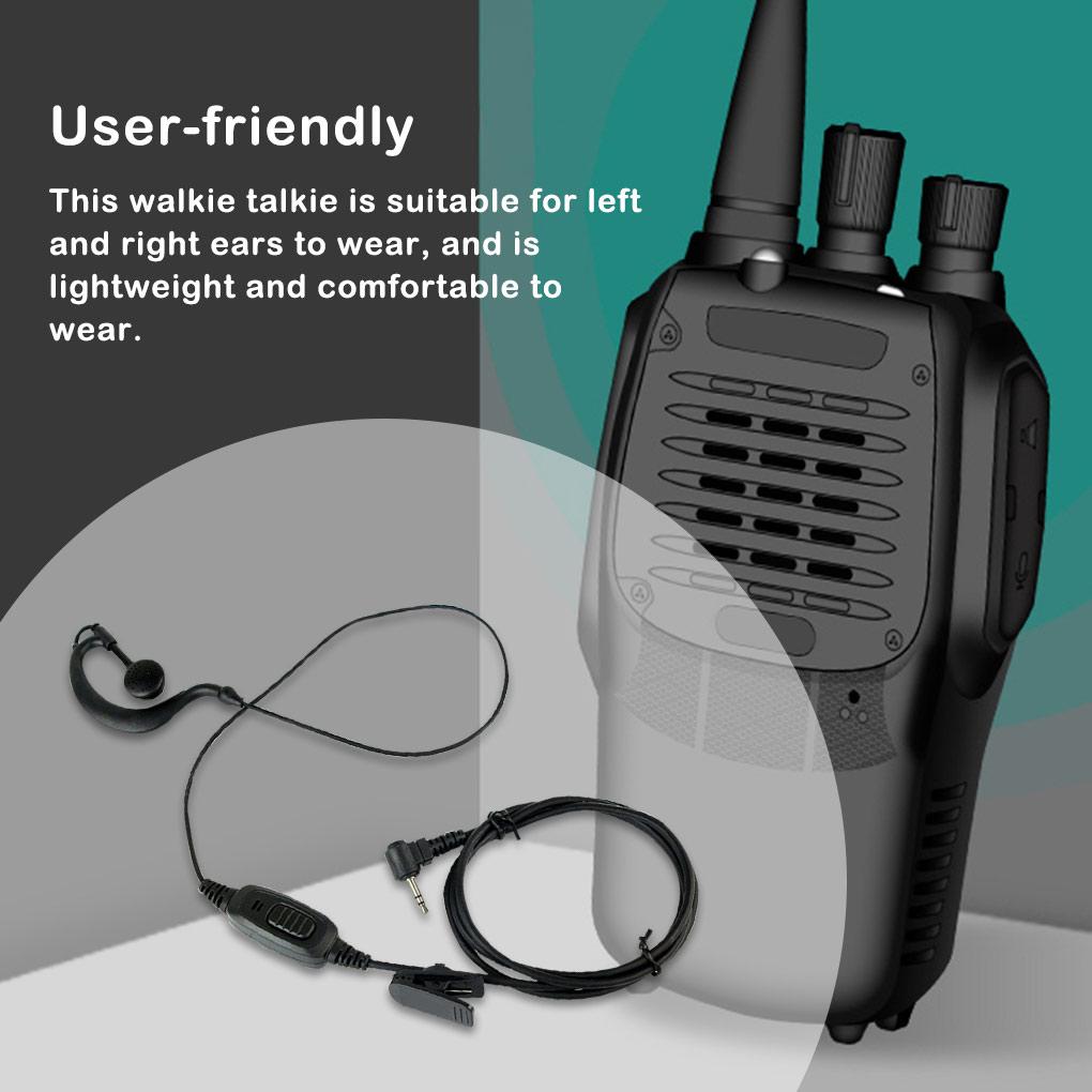 2.5mm Walkie Talkie Earphone Headphone Portable Ergonomic Lapel Clip Earpiece Replacement for HYT TC310/TC320/TC1688